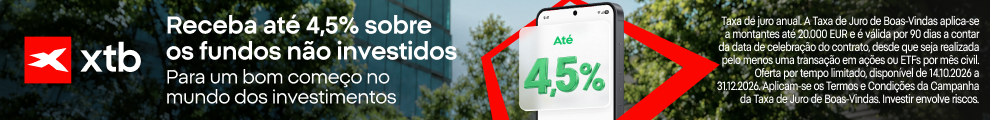 recebe 4.5% / ano de juros sobre o dinheiro parado nos primeiros 90 dias 